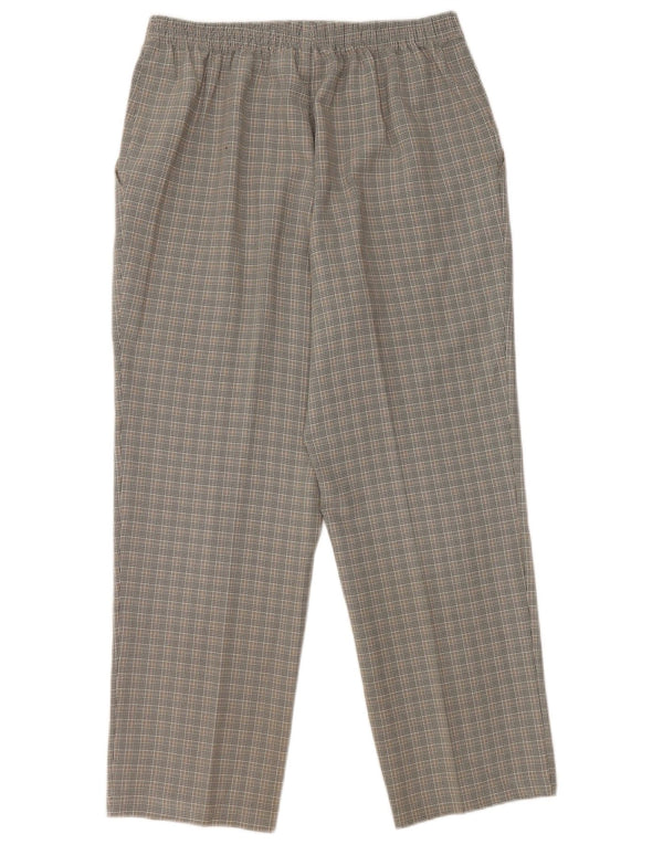 Pantaloni casual corti Marks & Spencer da donna UK 14 Large W32 L26 quadri neri