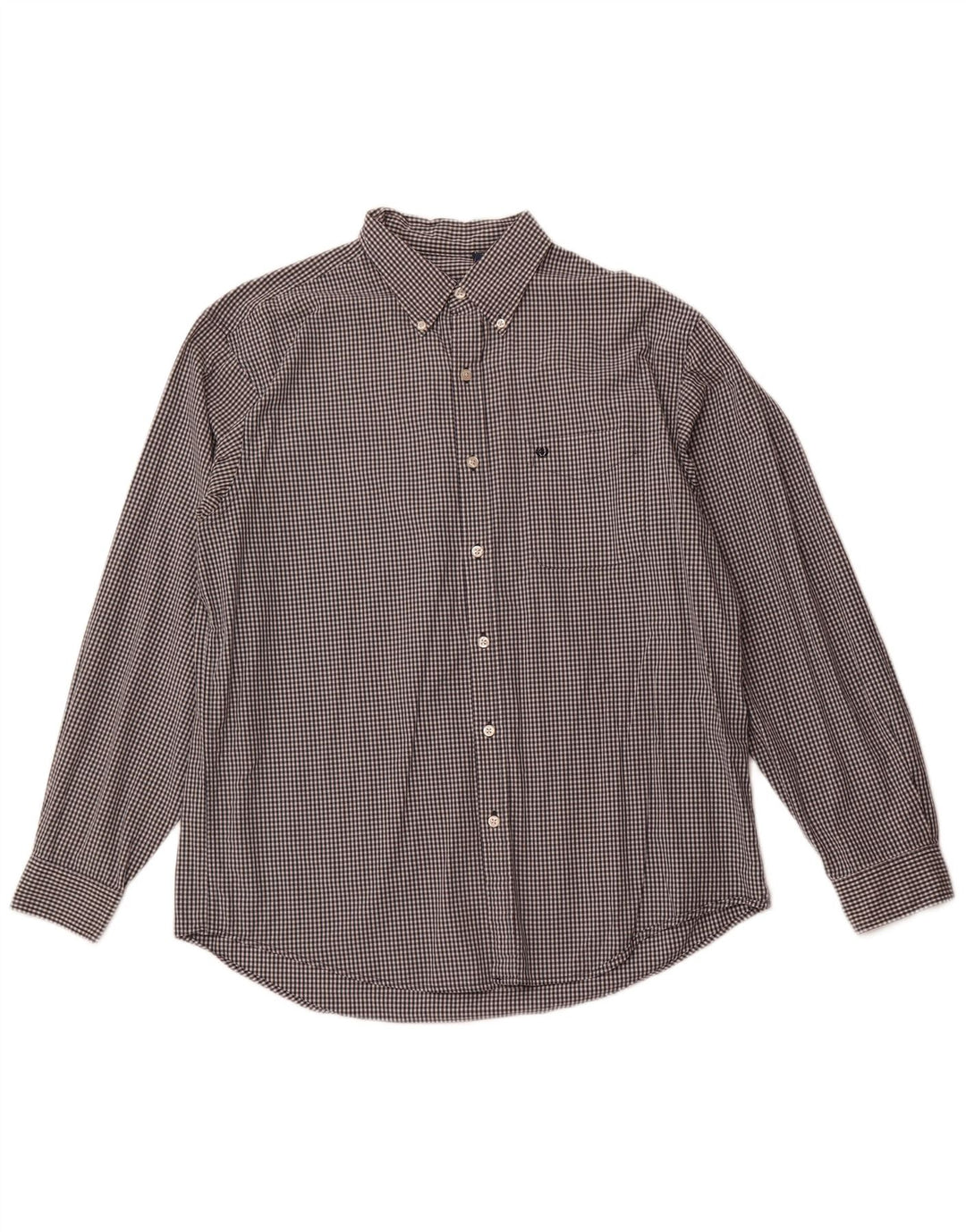 Camicia da uomo IZOD grande in cotone a quadretti blu navy