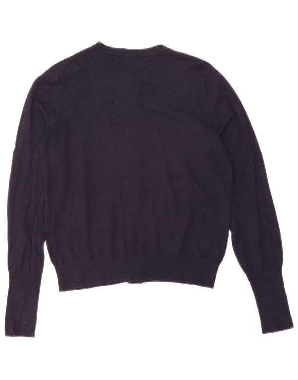 Maglione Bolero da donna Marks & Spencer UK 12 medio viscosa blu navy