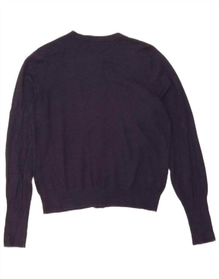 Maglione Bolero da donna Marks & Spencer UK 12 medio viscosa blu navy