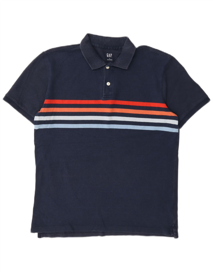 Polo da uomo Gap in cotone a righe medie blu navy
