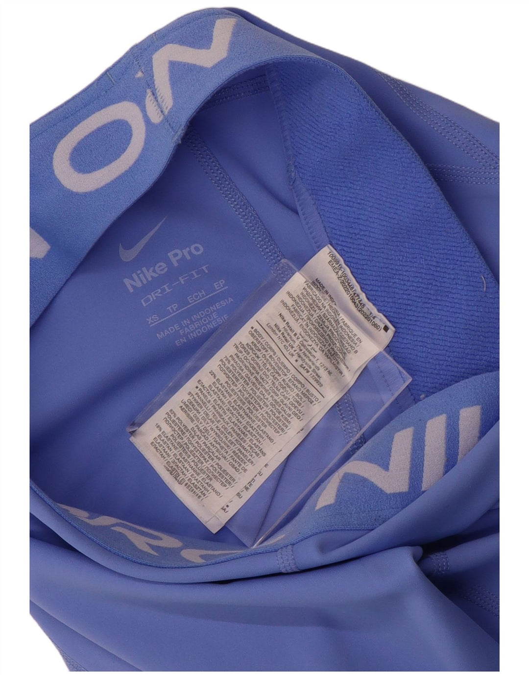 Leggings grafici NIKE da donna Dri Fit UK 6 XS poliestere blu