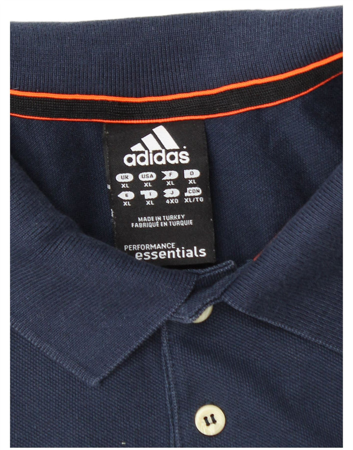 Polo ADIDAS da uomo Climalite XL in cotone blu navy