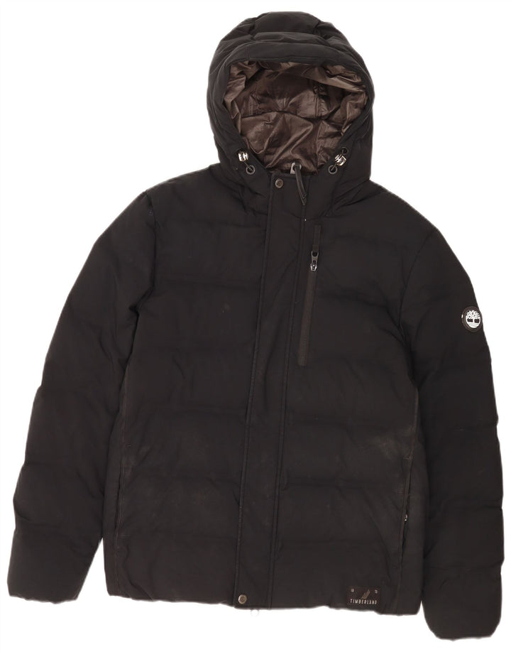 Giacca imbottita con cappuccio da uomo Timberland UK 38 medio poliestere nero