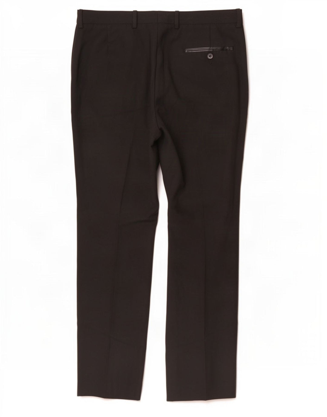 Pantaloni da abito slim fit da uomo Marks & Spencer W34 L31 poliestere nero