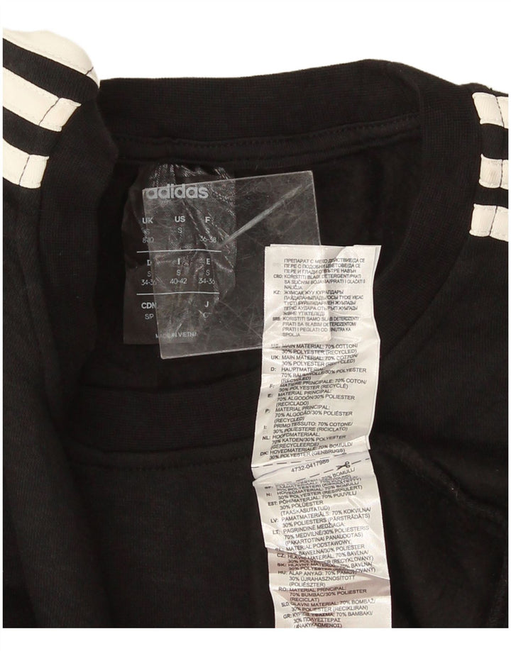Felpa da donna Adidas Jumper UK 8/10 Small Black Cotton