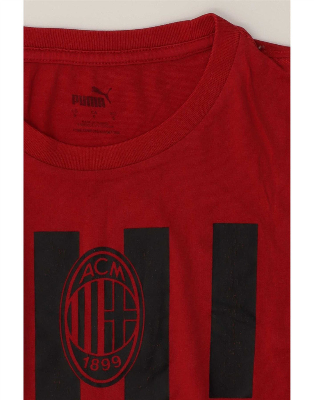 Puma Uomo AC Milan T-shirt grafica Top Small Rossa