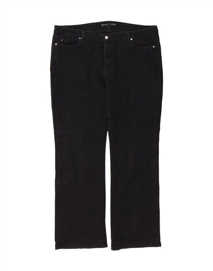 MICHAEL KORS Womens Bootcut Jeans US 20 3XL W40 L32 Black Cotton Vintage Michael Kors and Second-Hand Michael Kors from Messina Hembry 