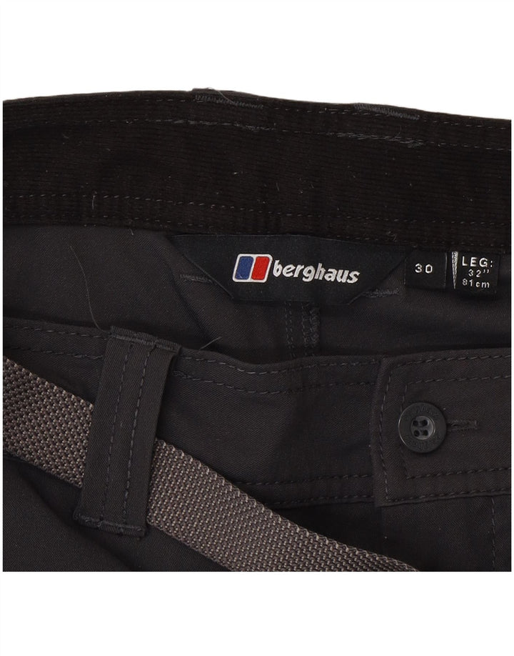 Pantaloni cargo dritti da uomo Berghaus W30 L32 poliestere grigio
