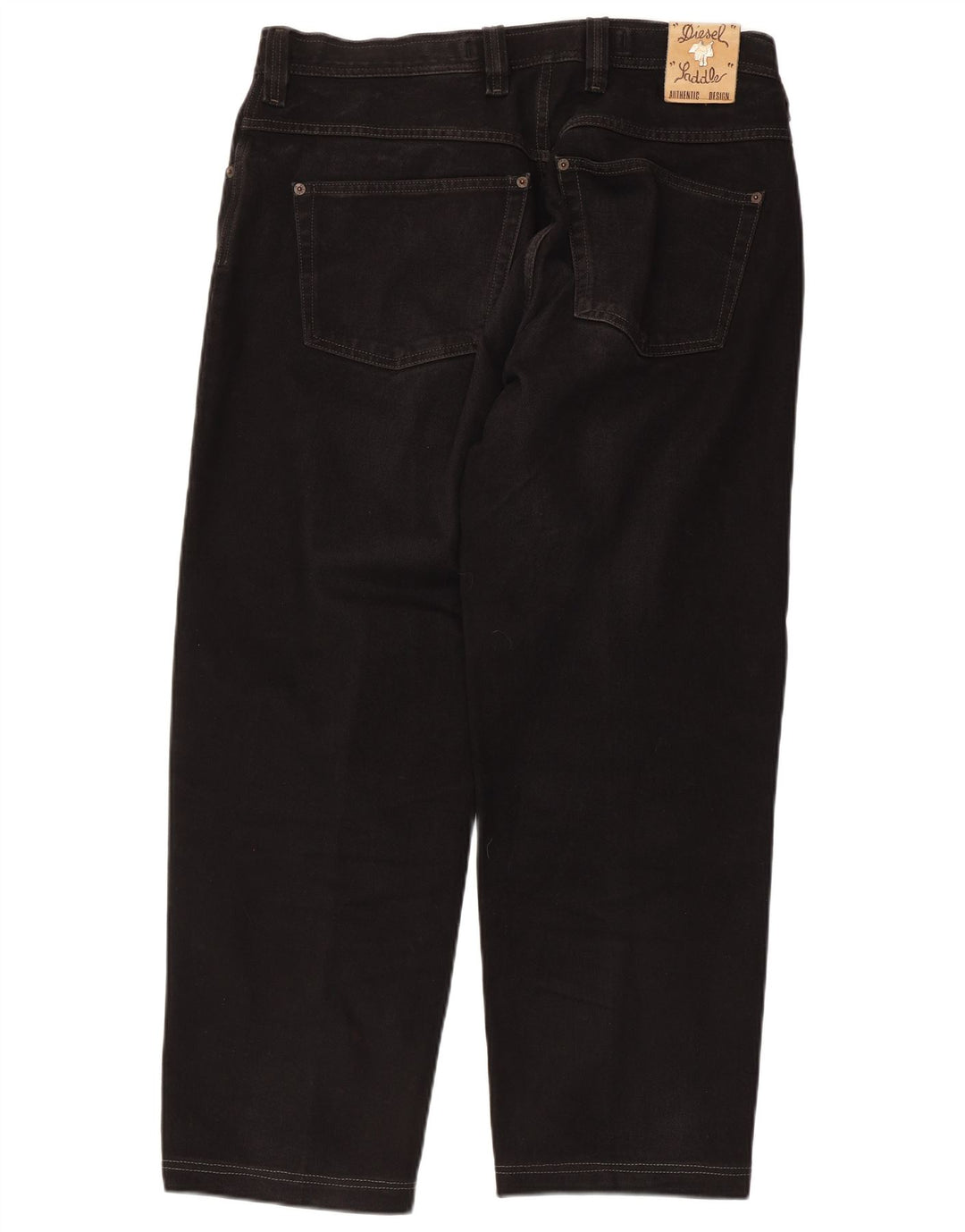 Jeans dritti da uomo DIESEL W36 L28 cotone nero