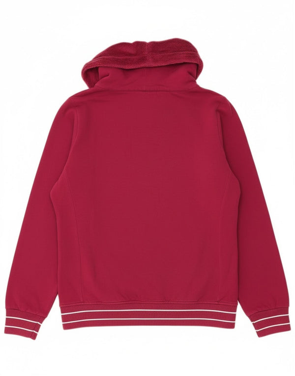 Felpa con grafica da donna Champion, maglione UK 14, cotone bordeaux medio
