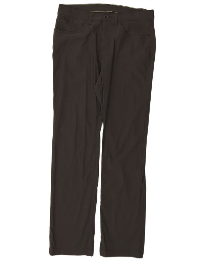 Pantaloni casual dritti da uomo Eddie Bauer W33 L32 nylon grigio
