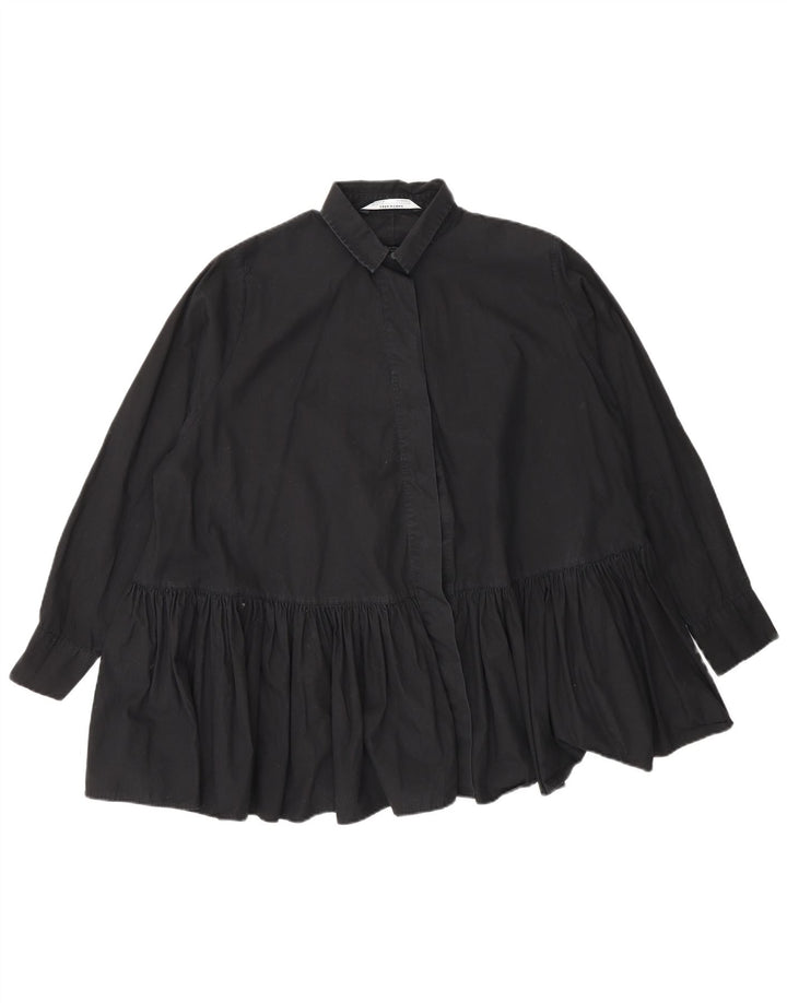 Camicetta oversize da donna Zara UK 10 piccola in cotone nero
