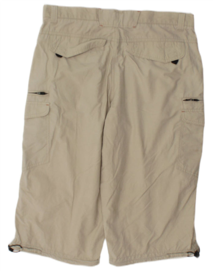 Pantaloncini cargo da uomo Marks & Spencer Bermuda vestibilità regolare W34 Large Beige