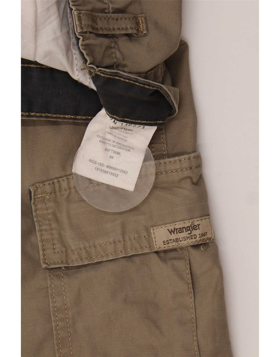 Pantaloncini cargo da uomo Wrangler W44 2XL cotone marrone