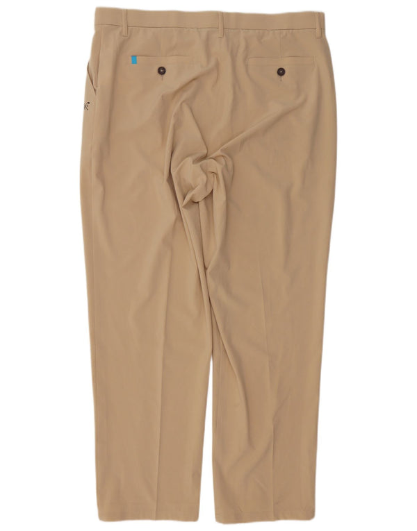 Crew Clothing Pantaloni chino dritti da donna UK 18 XL W40 L32 Beige