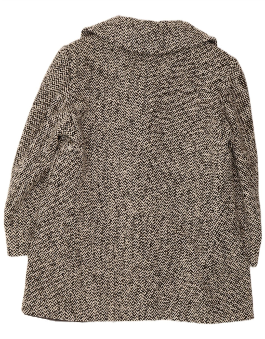 Cappotto da marinaio da donna Moessmer UK 14 Lana vergine grigio medio