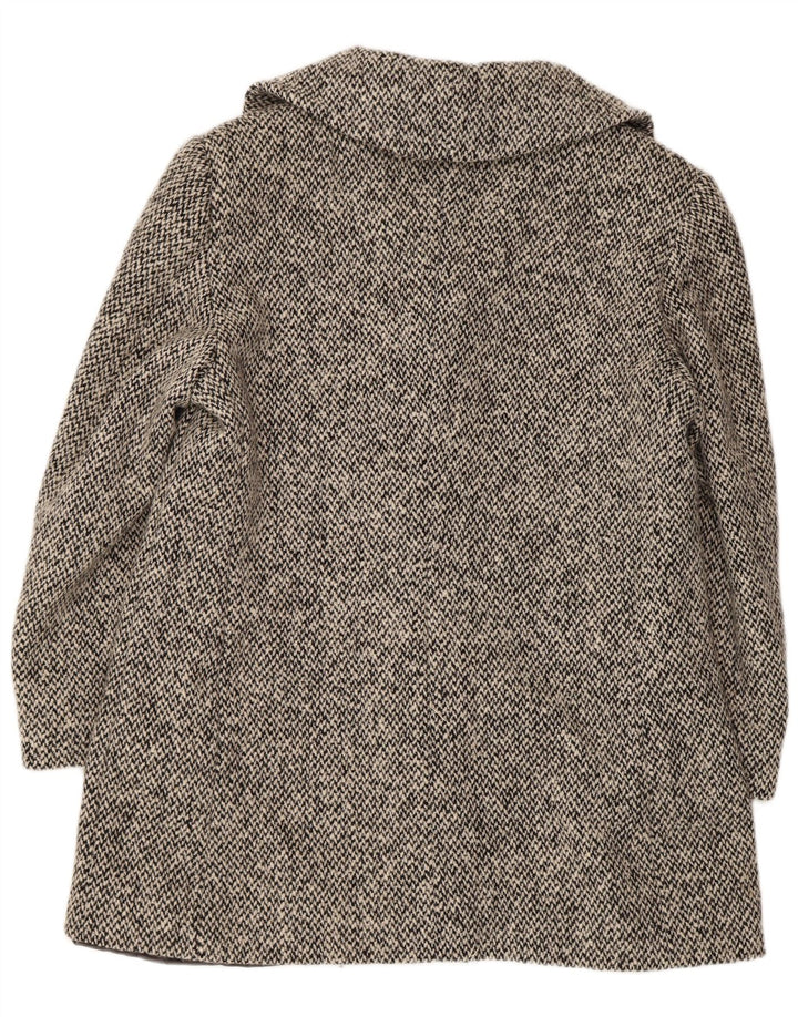 Cappotto da marinaio da donna Moessmer UK 14 Lana vergine grigio medio