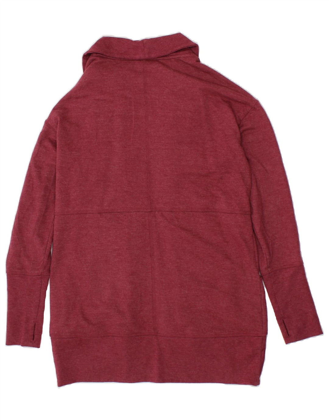 EDDIE BAUER Womens Oversized Longline Cardigan Sweater UK 10 Small Maroon Vintage Eddie Bauer and Second-Hand Eddie Bauer from Messina Hembry 