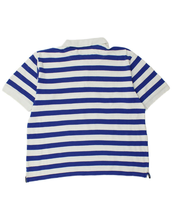 Polo da uomo TIMBERLAND XL in cotone a righe blu