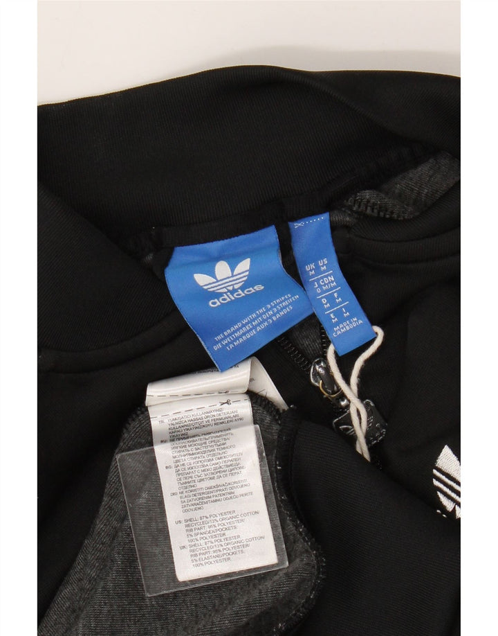 Giacca da tuta da donna Adidas UK 14 Medium Nero Poliestere
