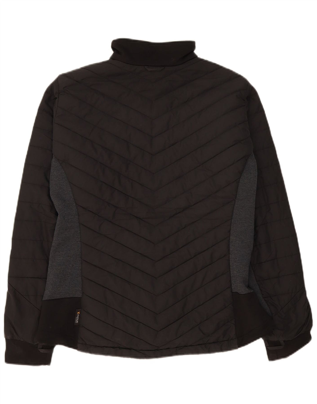 Giacca imbottita da donna Jack Wolfskin UK 16 grande poliestere color block nero