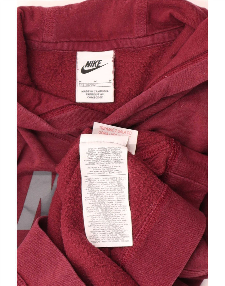 Felpa con cappuccio grafica Nike da ragazzo, 10-11 anni, cotone marrone medio medio