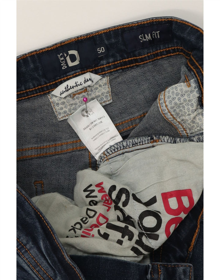 Jeans slim da uomo DACK'S IT 50 Large W34 L32 Blu Cotone