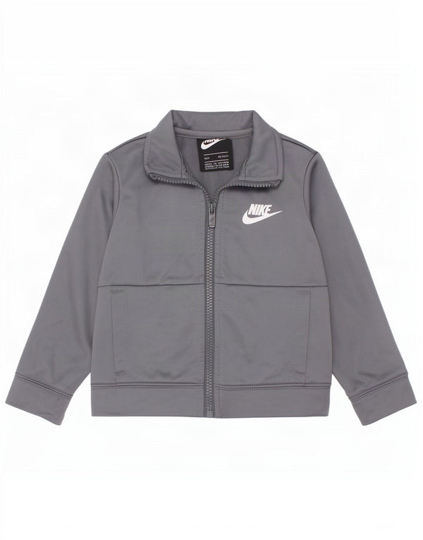 Giacca da tuta da bambino Nike da bambino 18-24 mesi in poliestere grigio