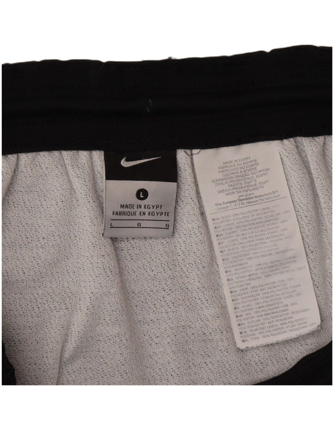 Pantaloncini sportivi da uomo NIKE grandi neri in poliestere