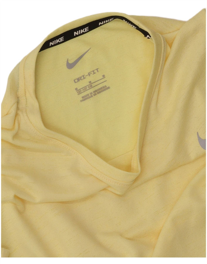 T-shirt da ragazzo Nike Dri Fit Top 10-11 anni giallo medio