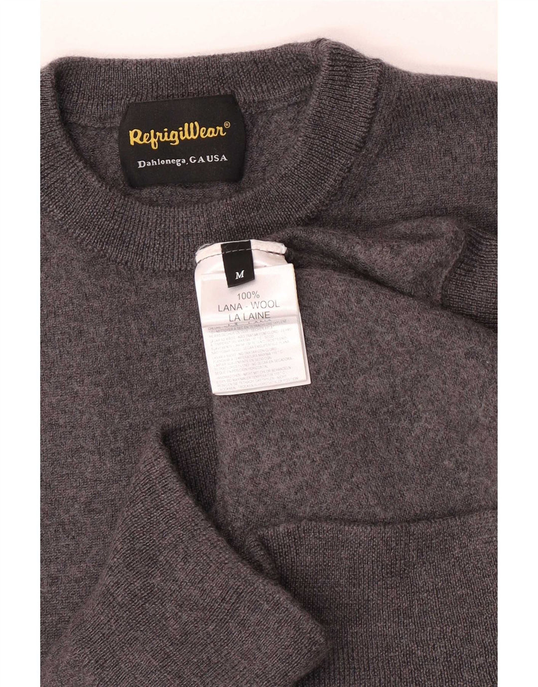 Refrigiwear Maglione Girocollo da Bambino 11-12 Anni in Lana Grigio Medio