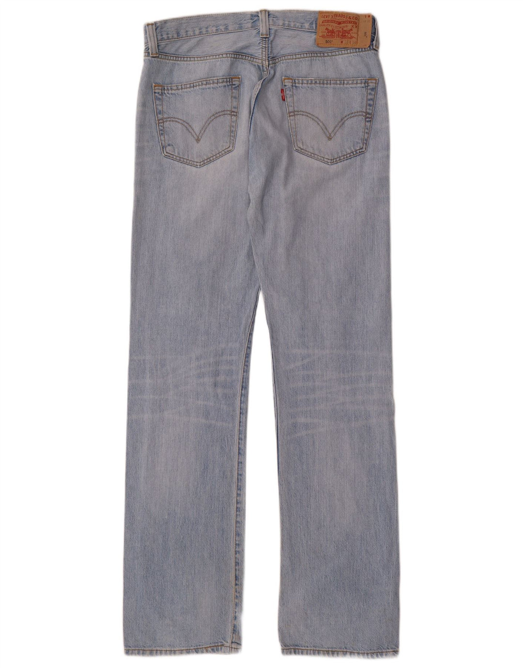 LEVI'S Jeans dritti da uomo 501 W33 L34 cotone blu