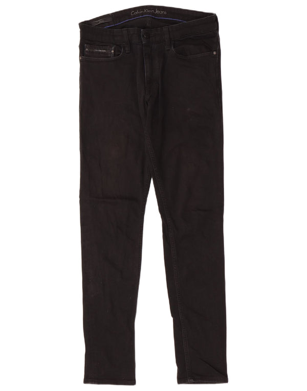 Jeans skinny da donna Calvin Klein W32 L34 cotone nero