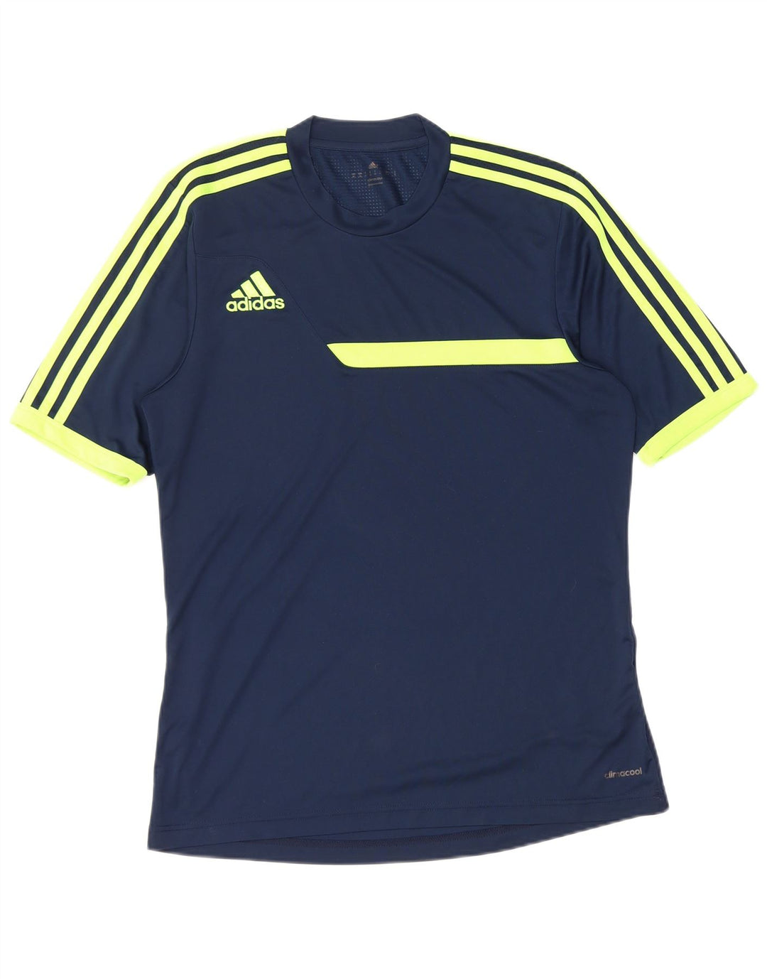 T-shirt ADIDAS da uomo Climacool Top medio in poliestere color block blu navy