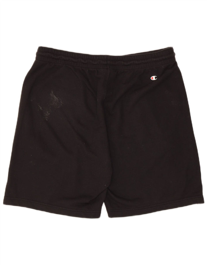 Pantaloncini sportivi grafici da uomo Champion XL in cotone nero
