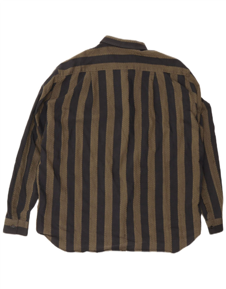 Camicia da uomo VINTAGE XL a righe grigie