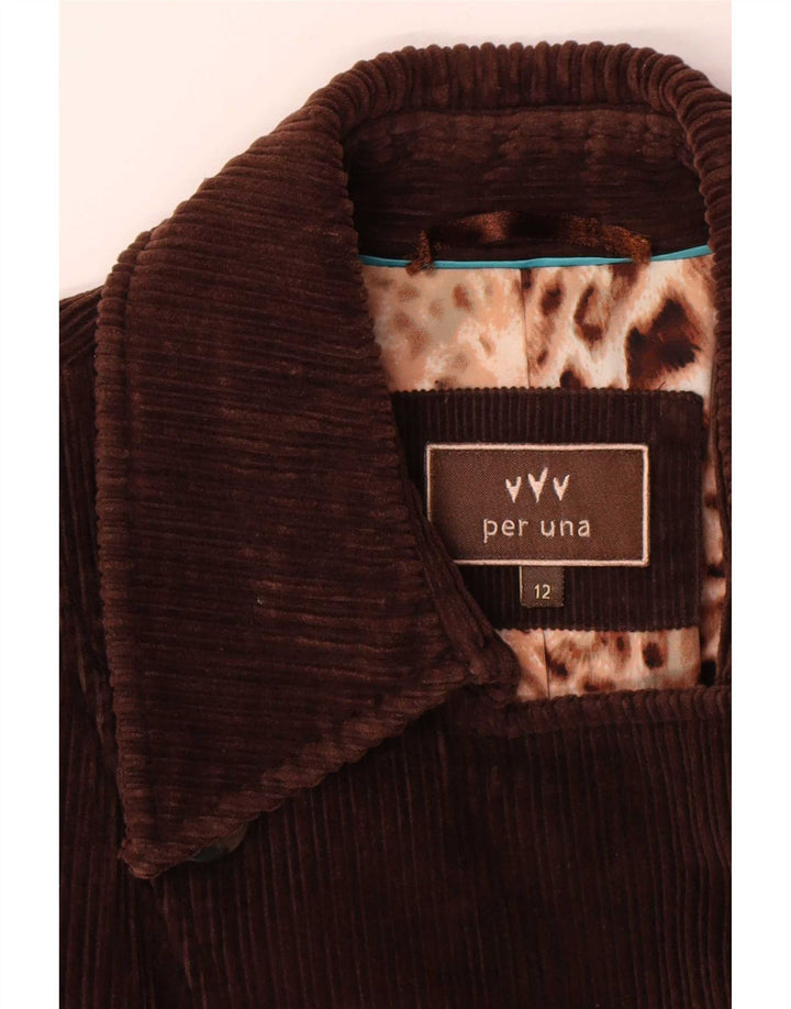 Cappotto da marinaio in velluto a coste Marks & Spencer da donna Per Una UK 12 Cotone marrone medio