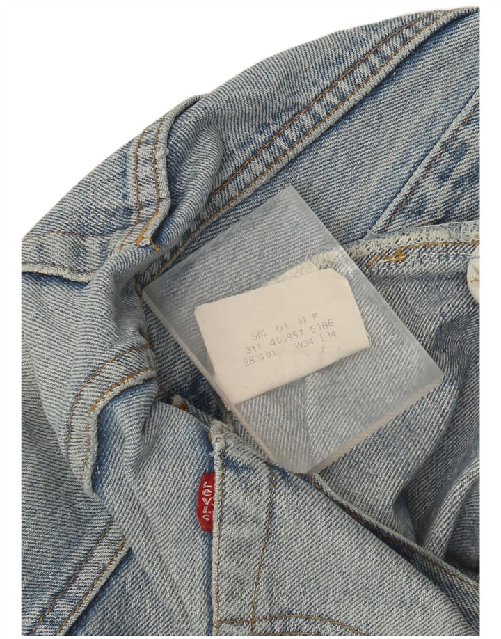 Jeans dritti Levi's 501 da donna W34 L31 cotone blu
