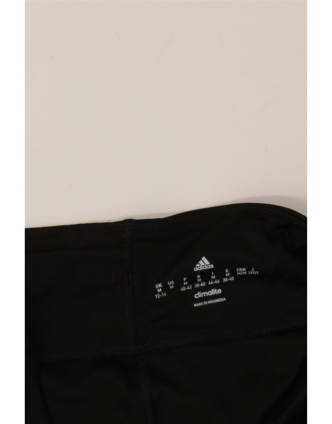 ADIDAS Womens Climalite Leggings UK 12/14 Medium  Black Polyester Vintage Adidas and Second-Hand Adidas from Messina Hembry 
