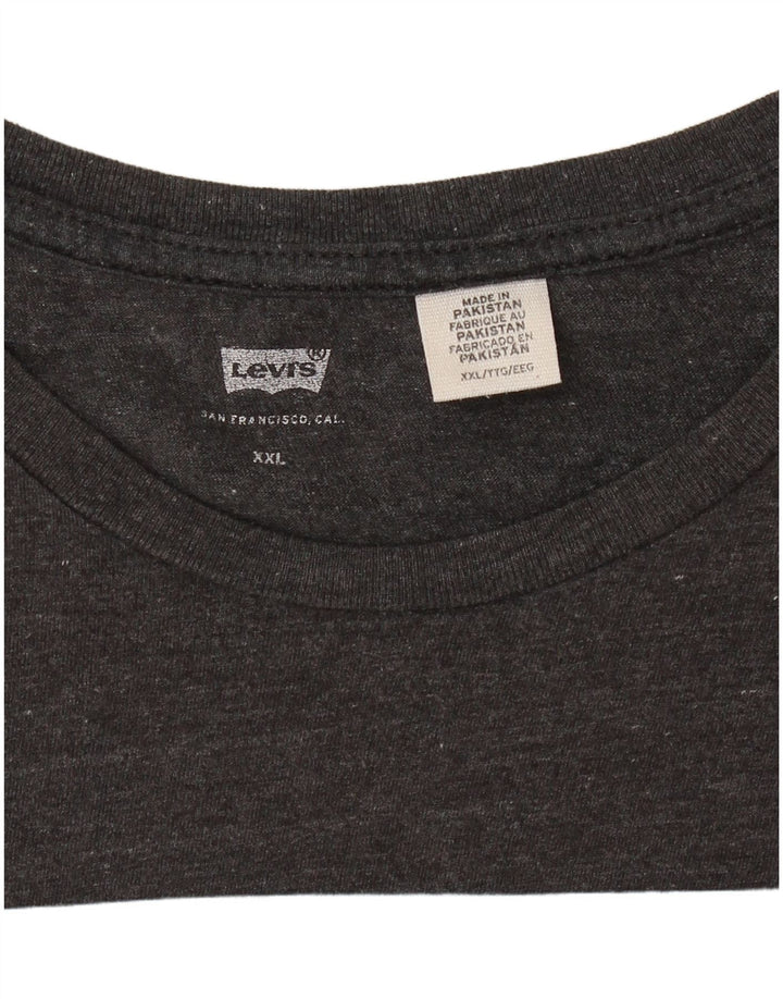 T-shirt grafica da uomo LEVI'S 2XL Grigia