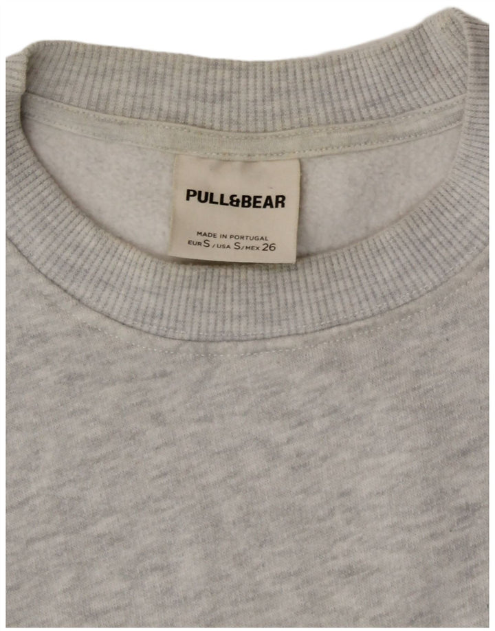 Felpa con grafica da donna Pull & Bear Felpa UK 10 Small Grey Flecked