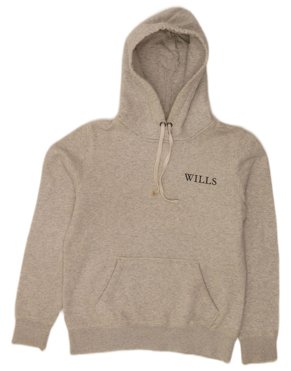Maglione con cappuccio da donna Jack Wills UK 10 piccolo cotone chiazzato grigio