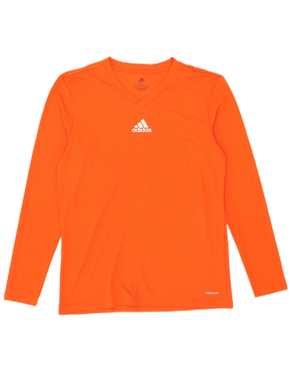 Top Adidas Aeroready da uomo a manica lunga grande arancione
