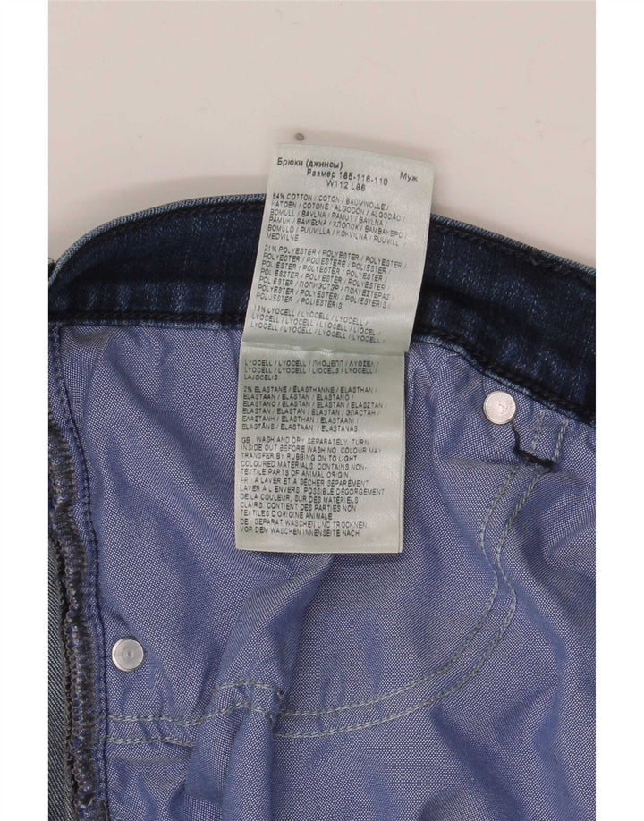 Jeans dritti da uomo Wrangler Texas W44 L32 cotone blu navy