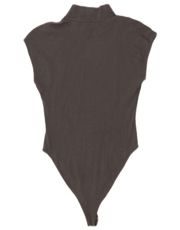 Body senza maniche da donna Zara UK 12 Cotone grigio medio
