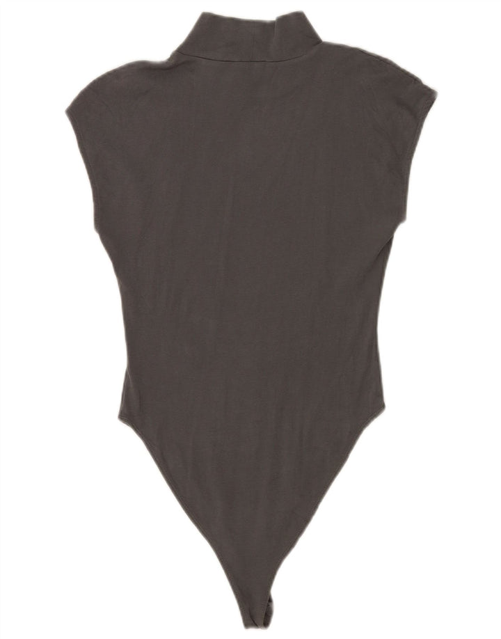 Body senza maniche da donna Zara UK 12 Cotone grigio medio