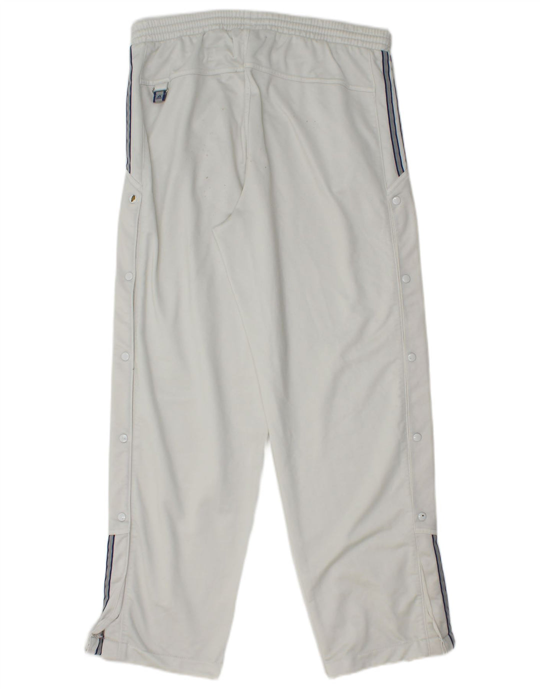 Pantaloni da tuta da uomo ADIDAS poliestere bianco medio