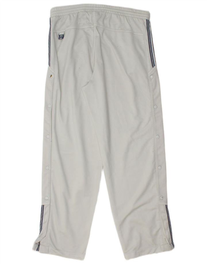 Pantaloni da tuta da uomo ADIDAS poliestere bianco medio