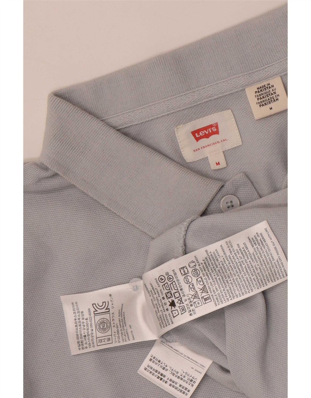 Polo Levi's da uomo in cotone blu medio